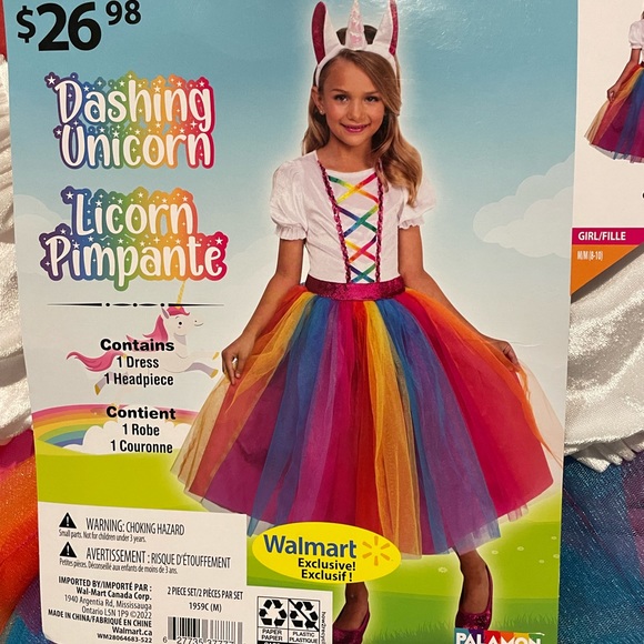 Unicorn halloween costume for girl 8-10 - Picture 1 of 3